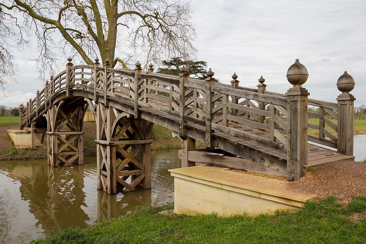 The Chinese Bridge in the landscaped grounds at Croome